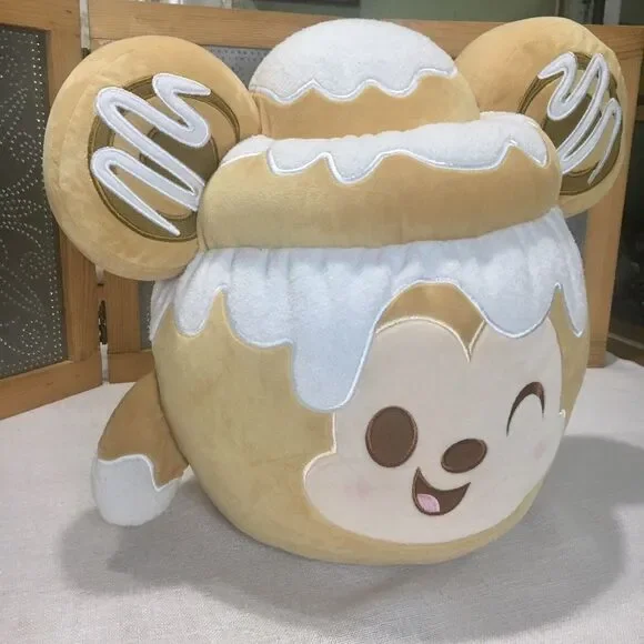 Disney Store Munchlings Cinnamon Swirl Bun Plush Large 15" Fall Food Teddy Bear - Picture 3 of 10